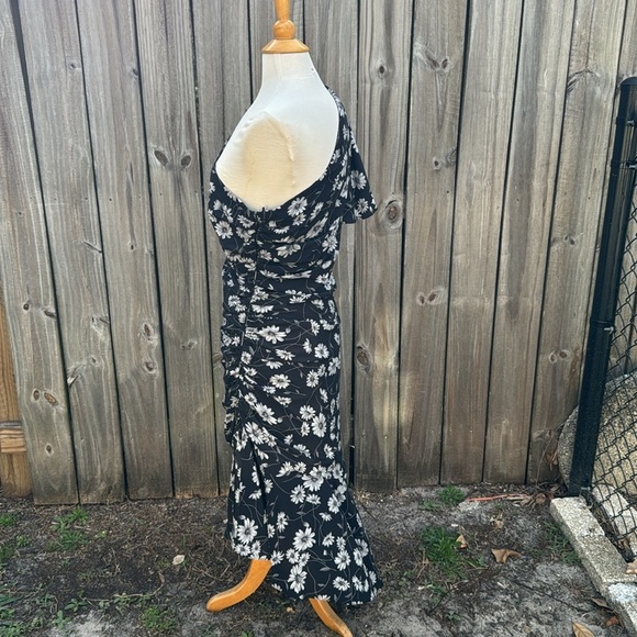 Michael Kors Collection Daisy Silk Crepe De Chine Dress, size 14 - Picture 5 of 10